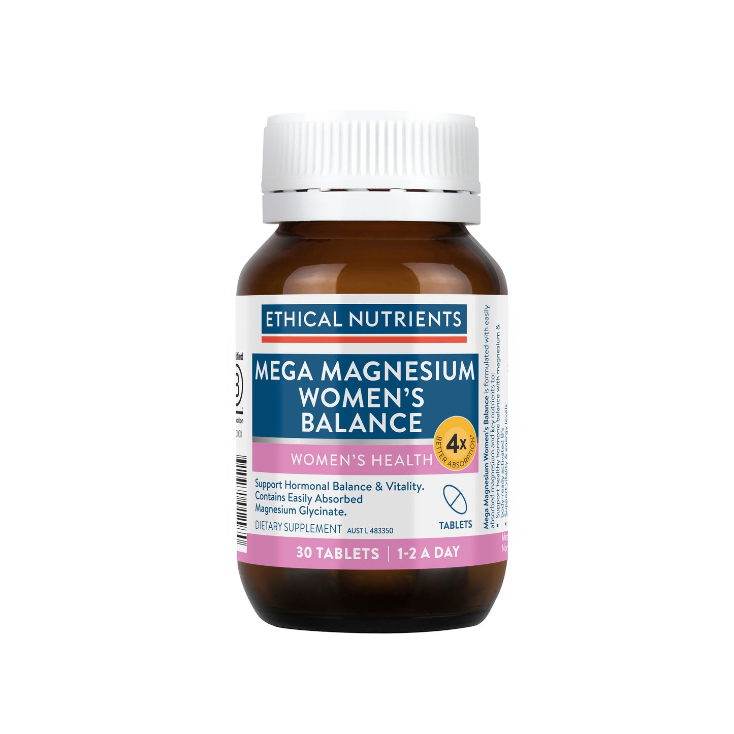 Mega Magnesium Women's Balance 30 Tablets