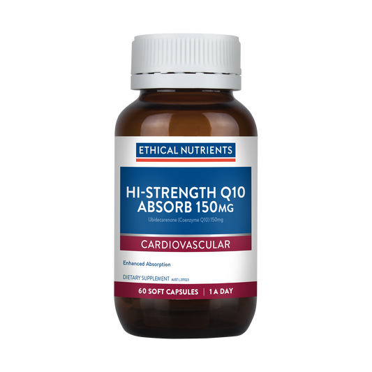 Ethical Nutrients Hi-Strength Q10 Absorb 150mg 60 Capsules