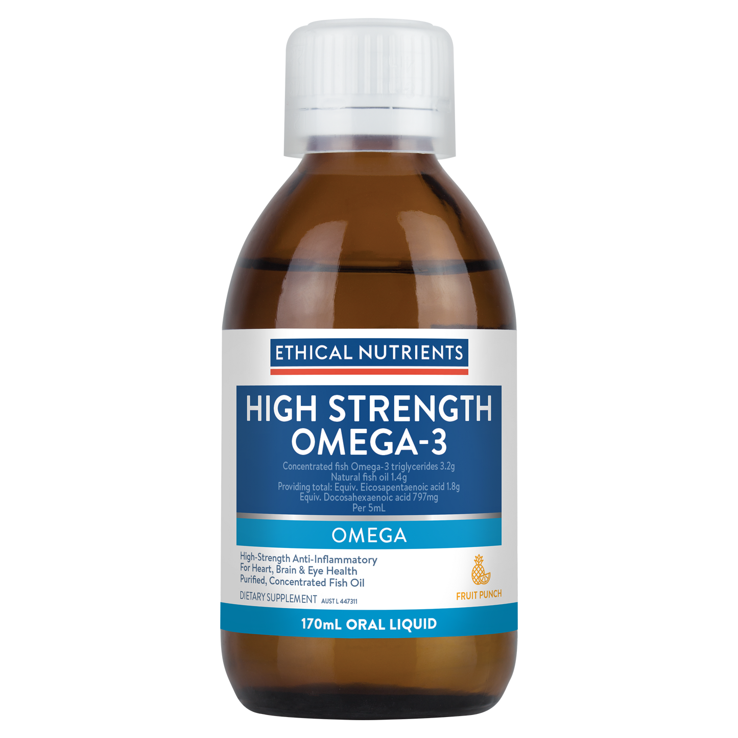 Ethical Nutrients High Strength Omega-3 Fruit Punch 170ml Liquid