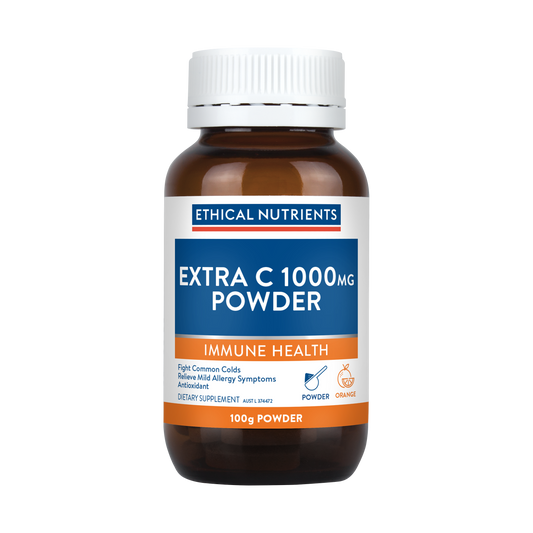 Ethical Nutrients Extra C 1000mg Powder Orange 100g Powder