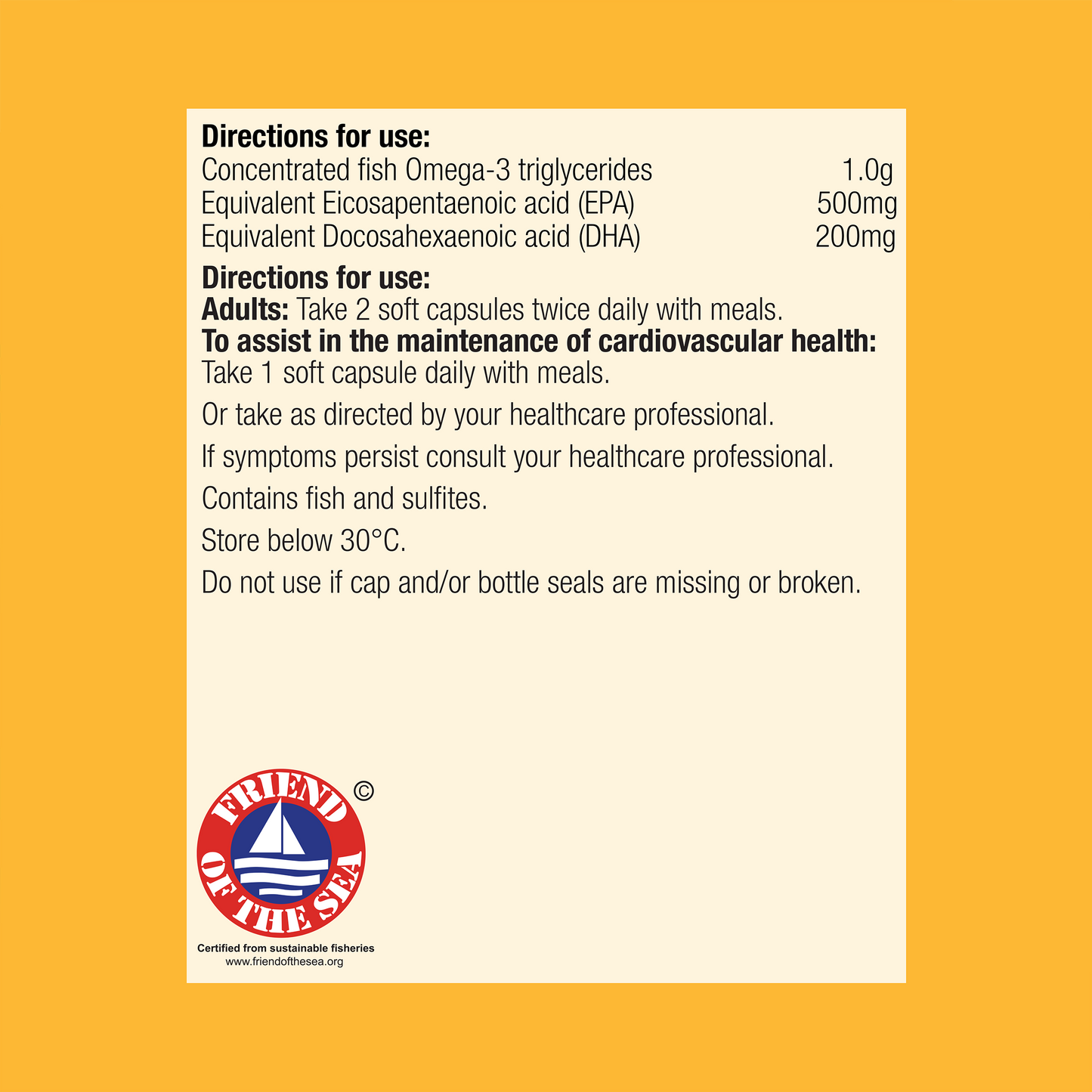 OmegaGenics High Strength EPA/DHA Fish Oil 240 Capsules