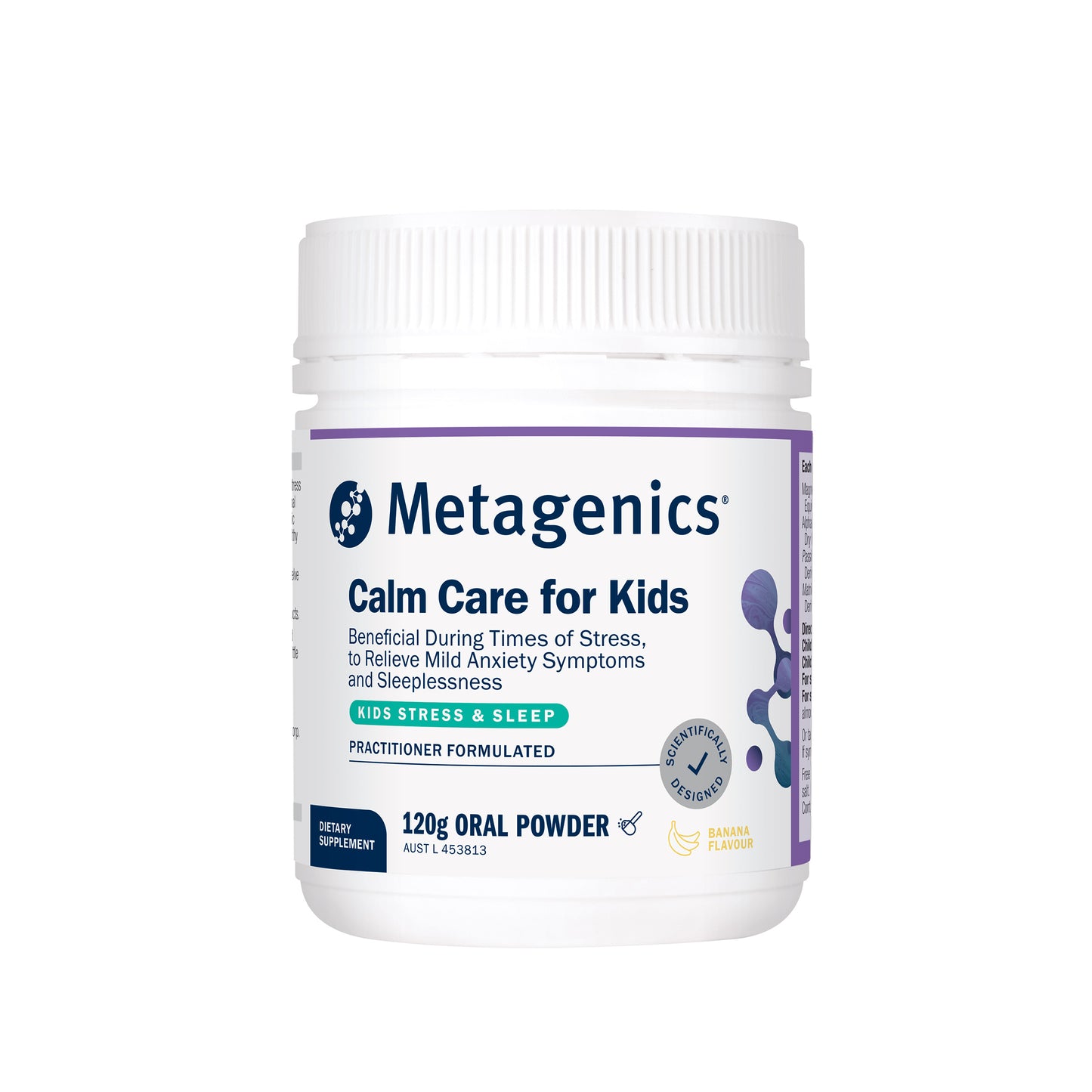 Metagenics Calm Care for Kids Banana 120g Powder