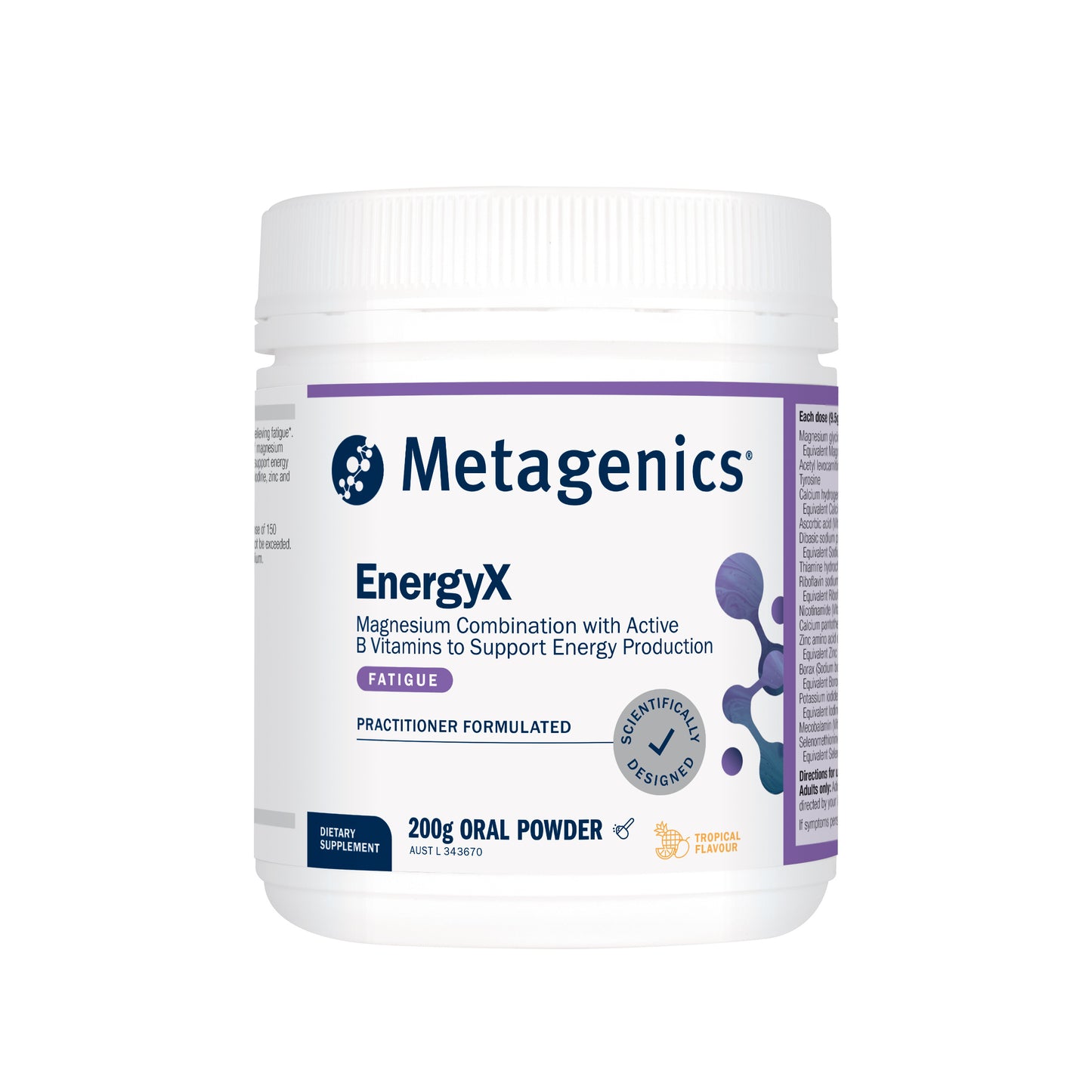 EnergyX Tropical 200g Powder