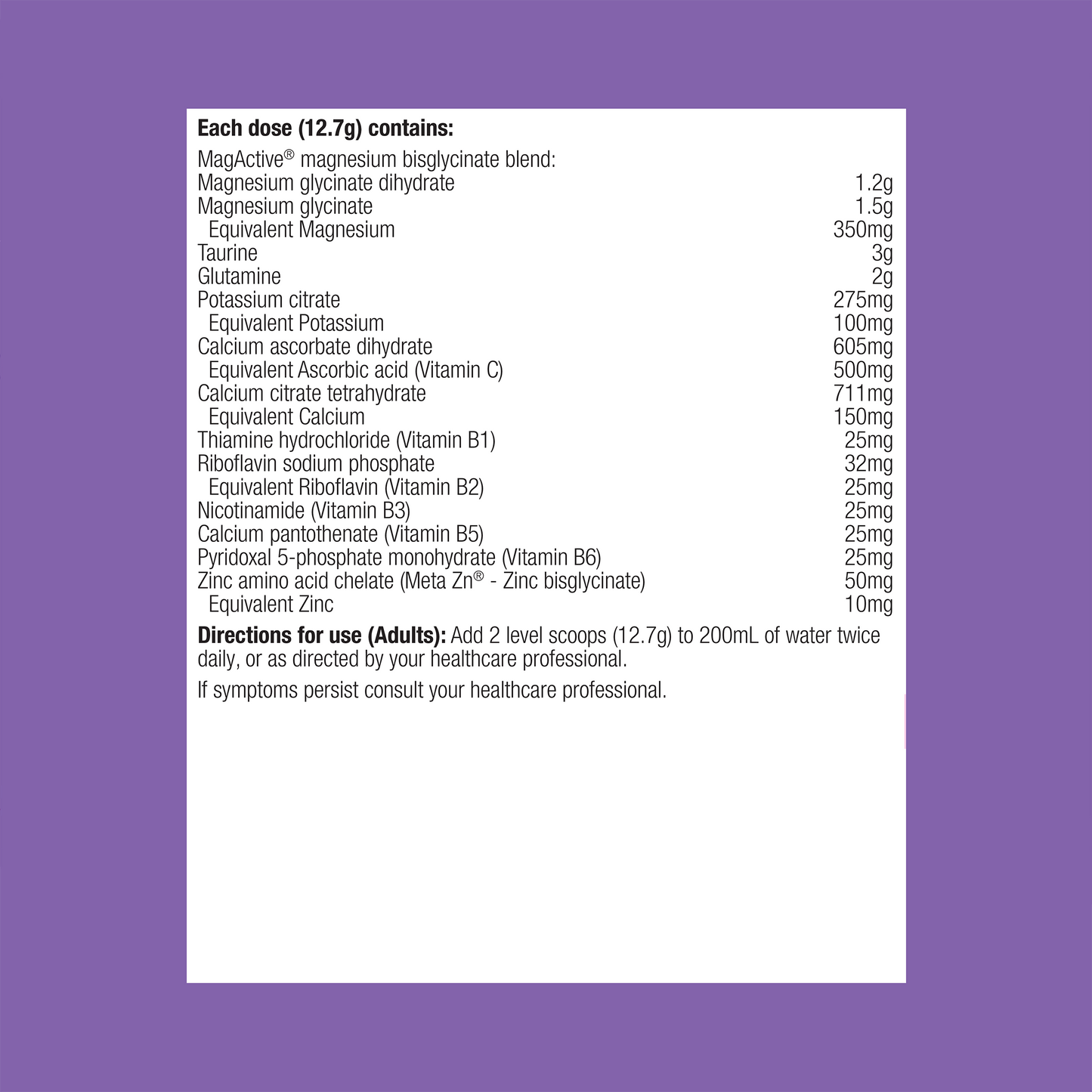 MetaRelax Raspberry 241g Powder