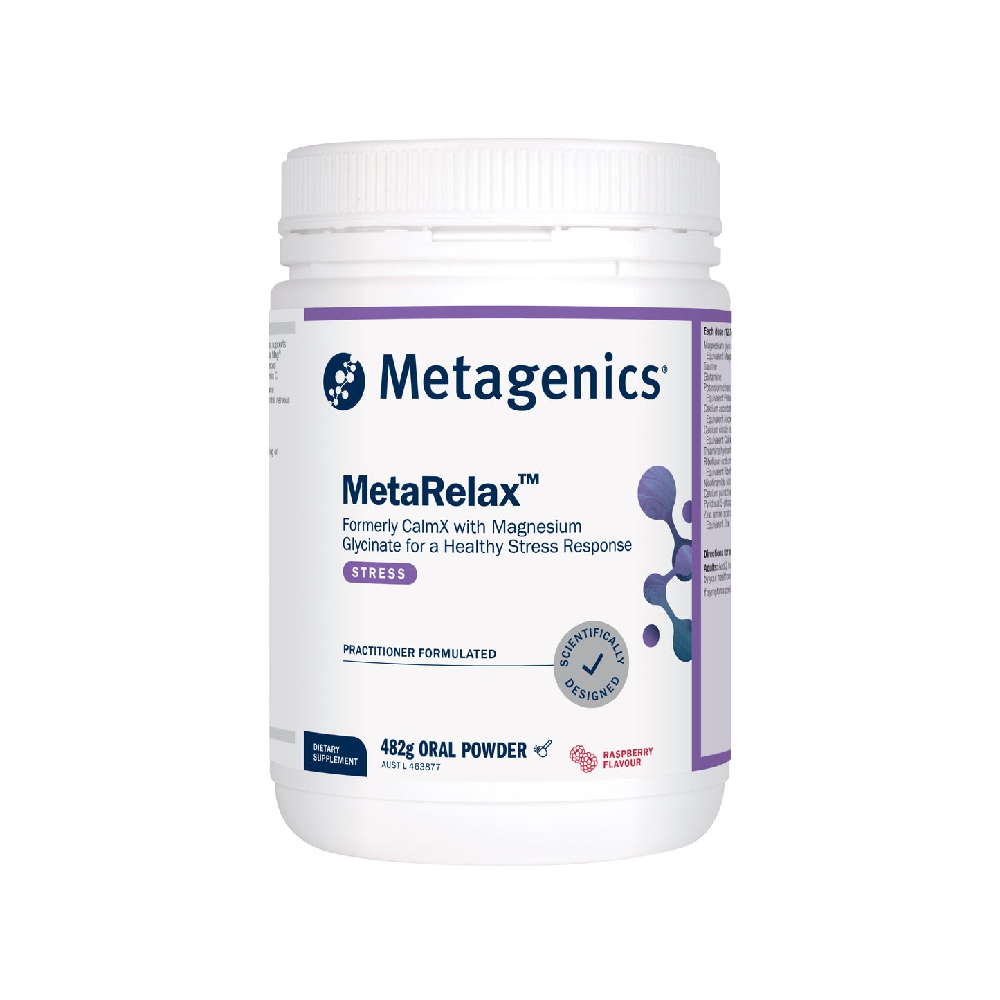 MetaRelax Raspberry 482g Powder
