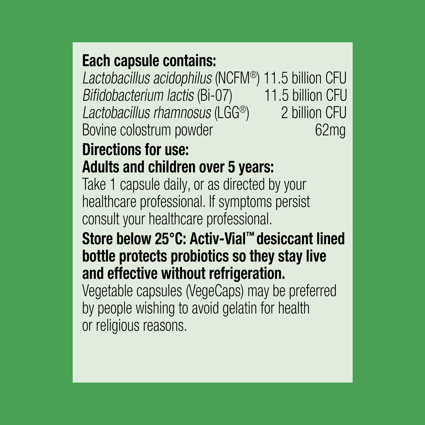 UltraFlora Balance Probiotic 60 Capsules