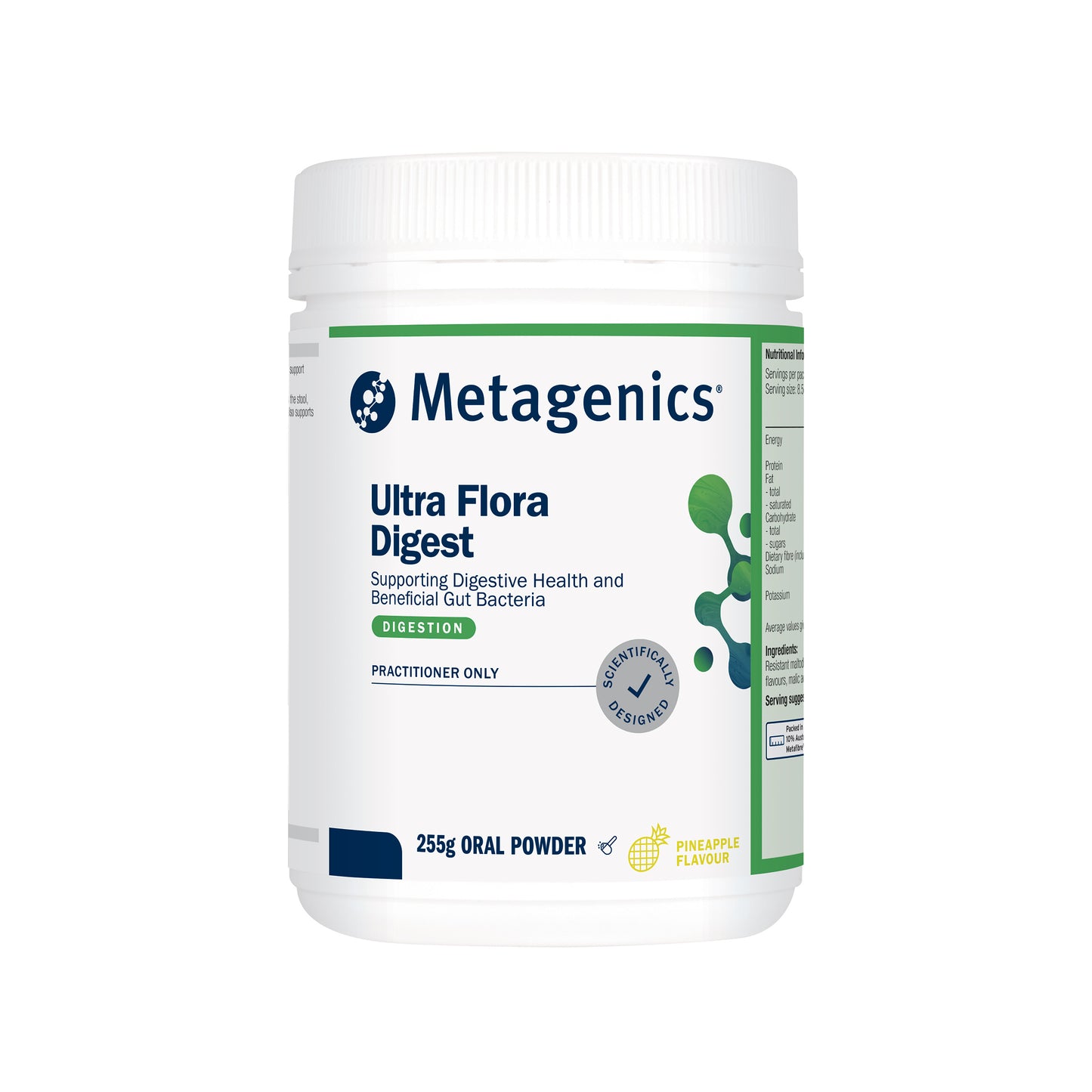 Metagenics UltraFlora Digest Pineapple 255g Powder