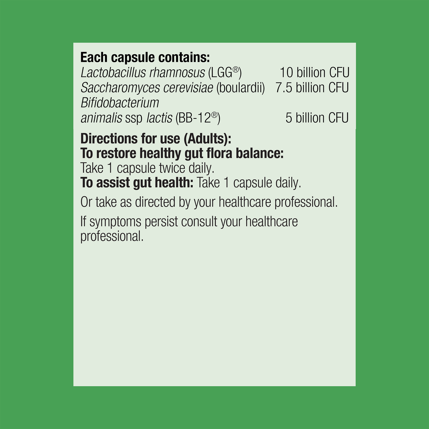 UltraFlora Intensive Care Probiotic 30 Capsules
