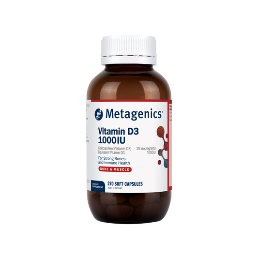 Metagenics Vitamin D3 1000IU 270 Soft Capsules