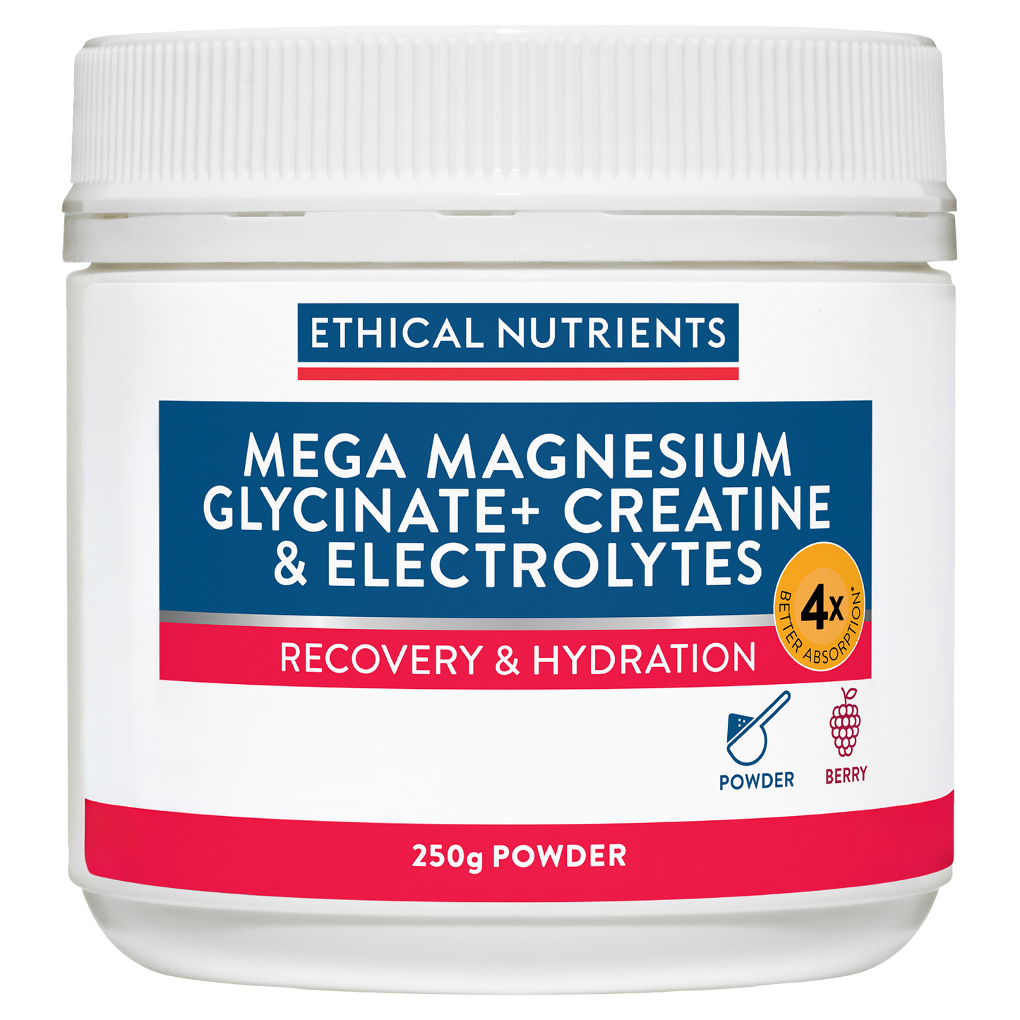 Mega Magnesium Glycinate+ Creatine & Electrolytes 250g Powder