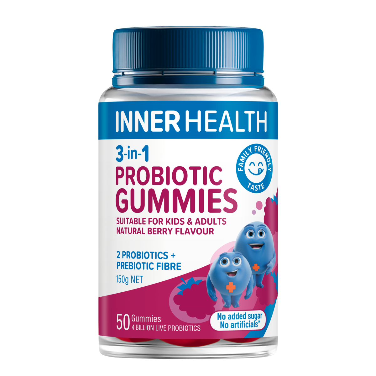 3-in-1 Probiotic Gummies Berry 50 Gummies