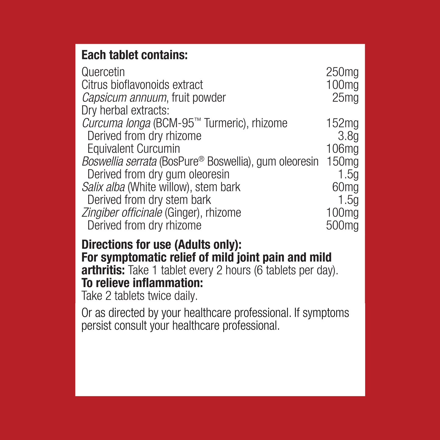 Inflavonoid Intensive Care 60 Tablets