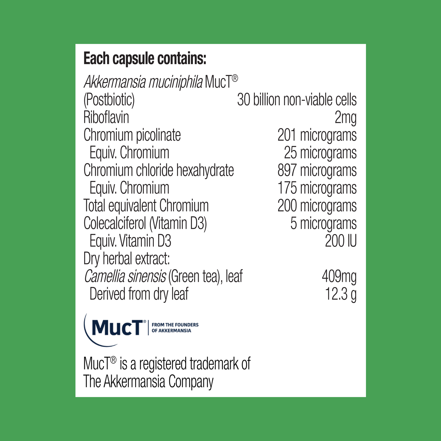 UltraFlora Weight & Metabolic Health with Akkermansia