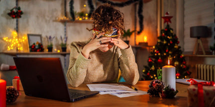 a young woman stressed while dealing with work at home