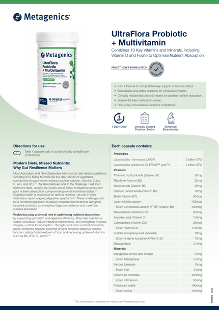 UltraFlora Probiotic + Multivitamin Detailer