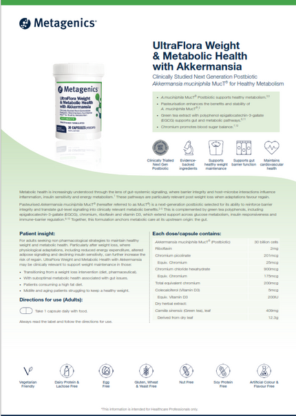 UltraFlora Weight & Metabolic Health with Akkermansia