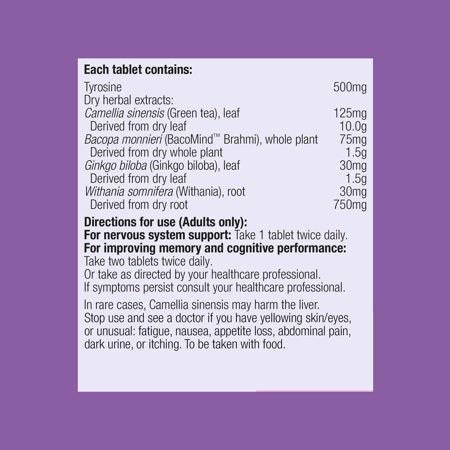 Brahmi Tone 60 Tablets