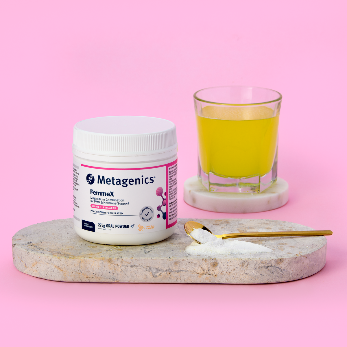 Metagenics FemmeX Tropical 275g Powder with Magnesium for Women
