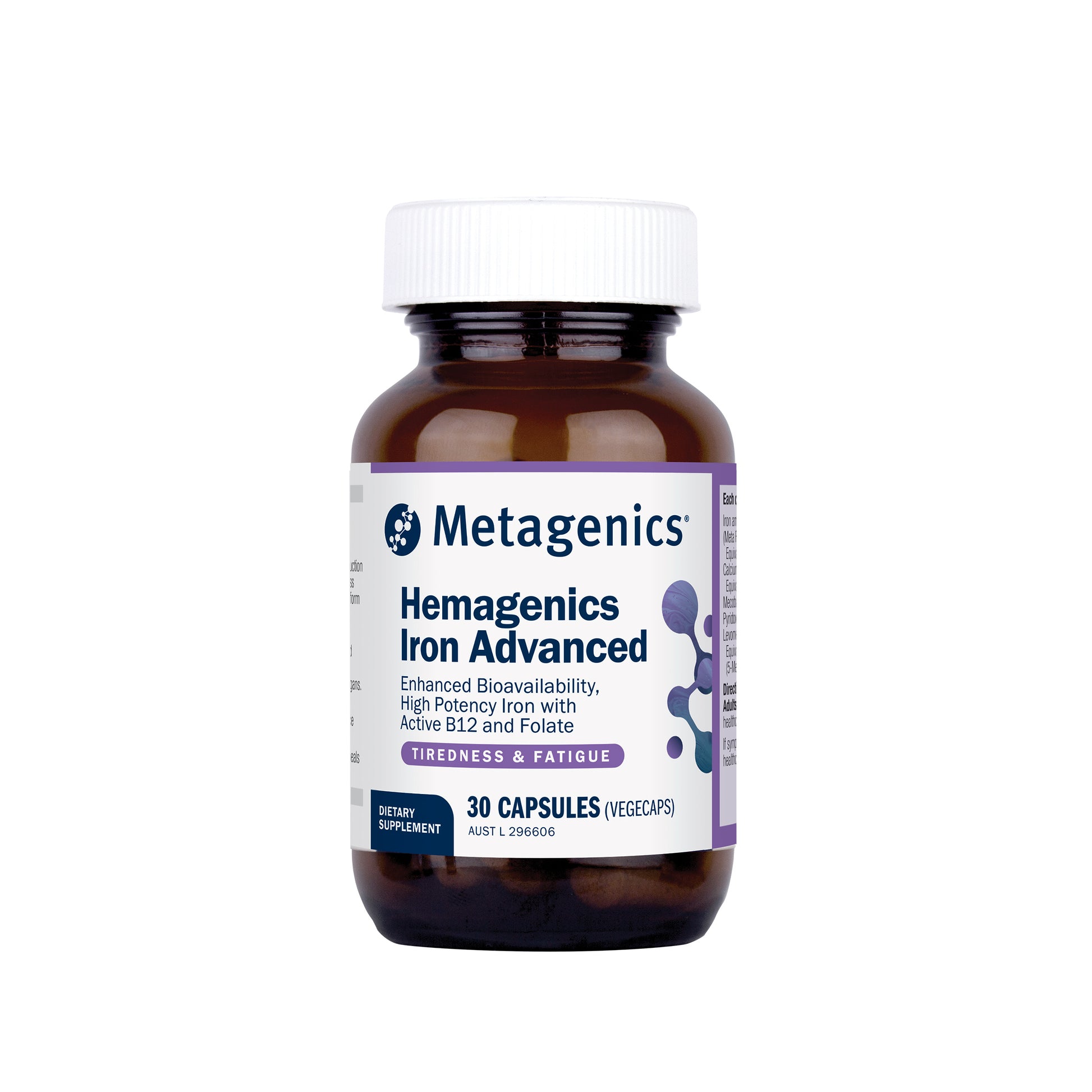 Metagenics Hemagenics Iron Advanced 30 Capsules
