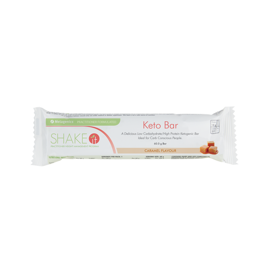 Shake It Keto Bar Caramel 60g Bar 10 Pack