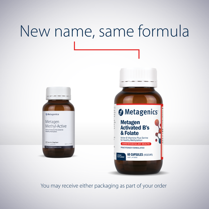 Metagen Activated B's & Folate 60 Capsules