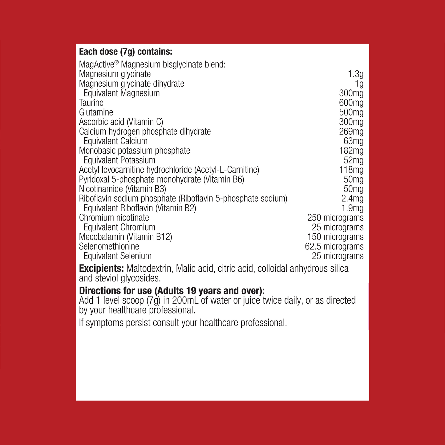 MagActive Muscle Neutral 420g Powder