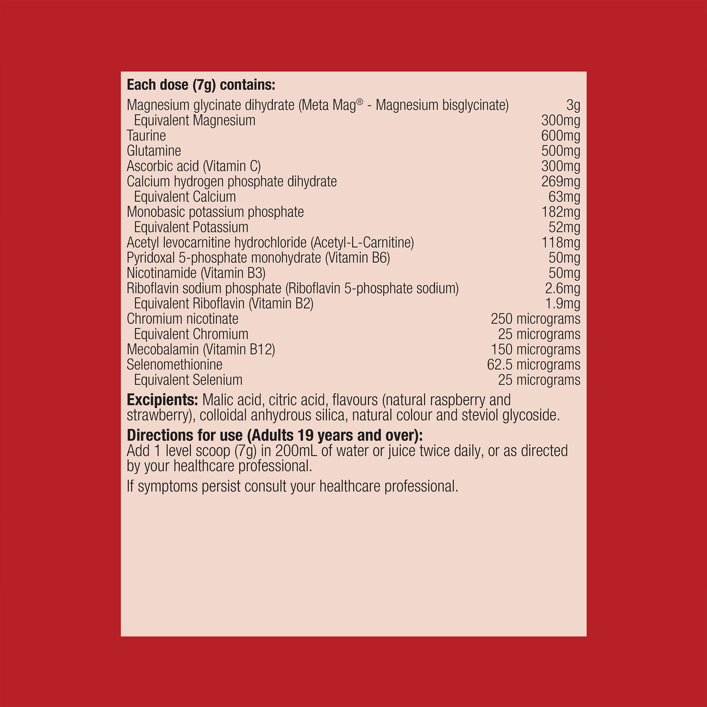 MagActive Muscle Raspberry 420g Powder