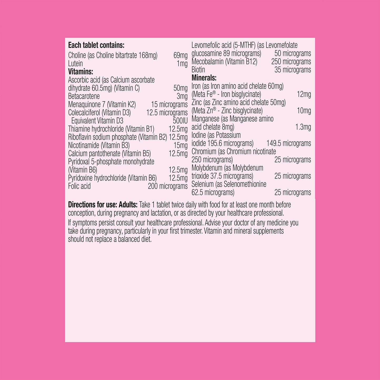 Pregnancy Care Advanced 60 Tablets
