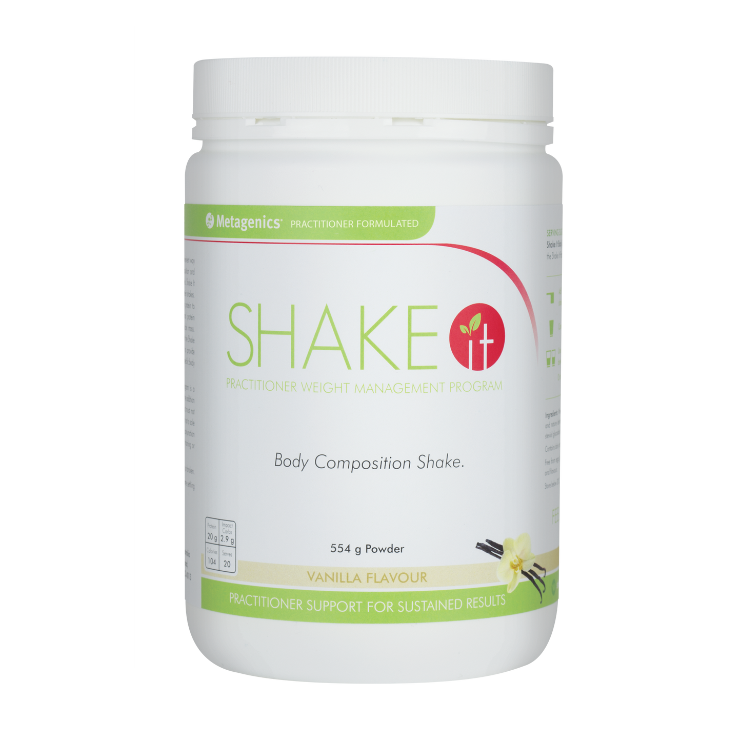 Shake It Vanilla 554g Powder