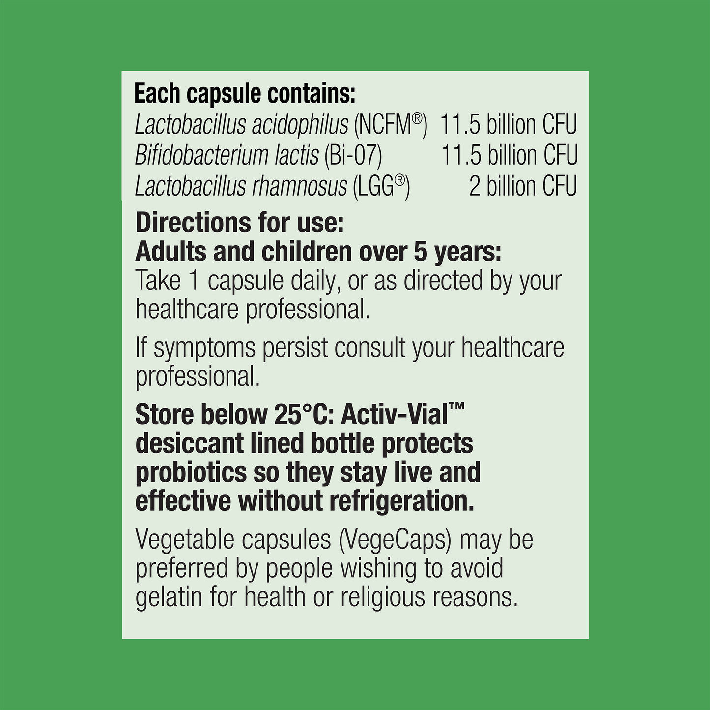UltraFlora Balance Dairy Free Probiotic 60 Capsules