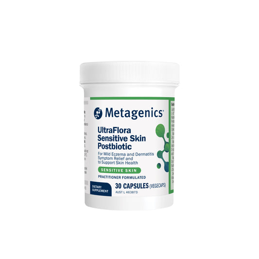 Metagenics UltraFlora Sensitive Skin Postbiotic 30 Capsules