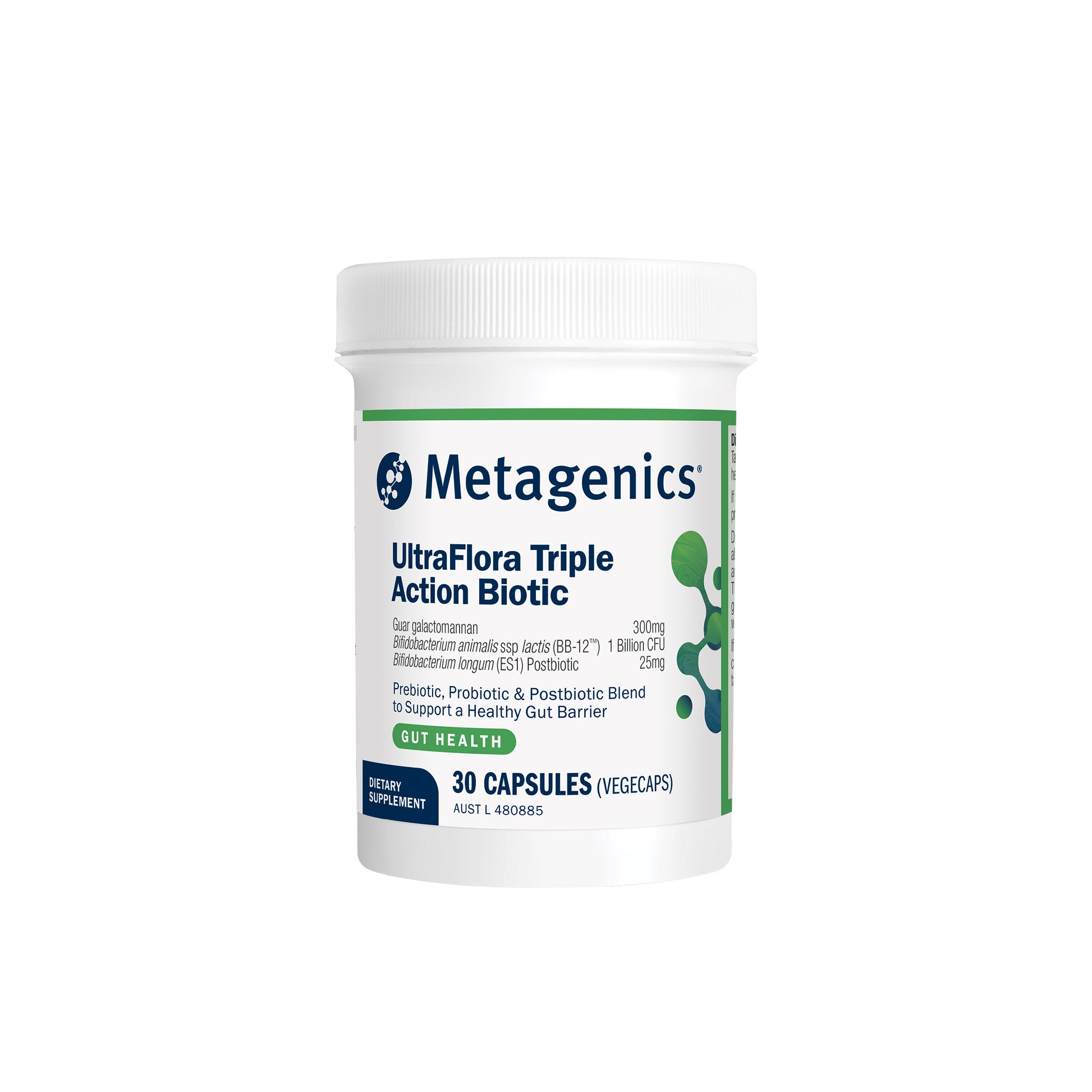 Metagenics UltraFlora Triple Action Biotic 30 Capsules
