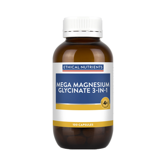 Mega Magnesium Glycinate 3-in-1 100 Capsules
