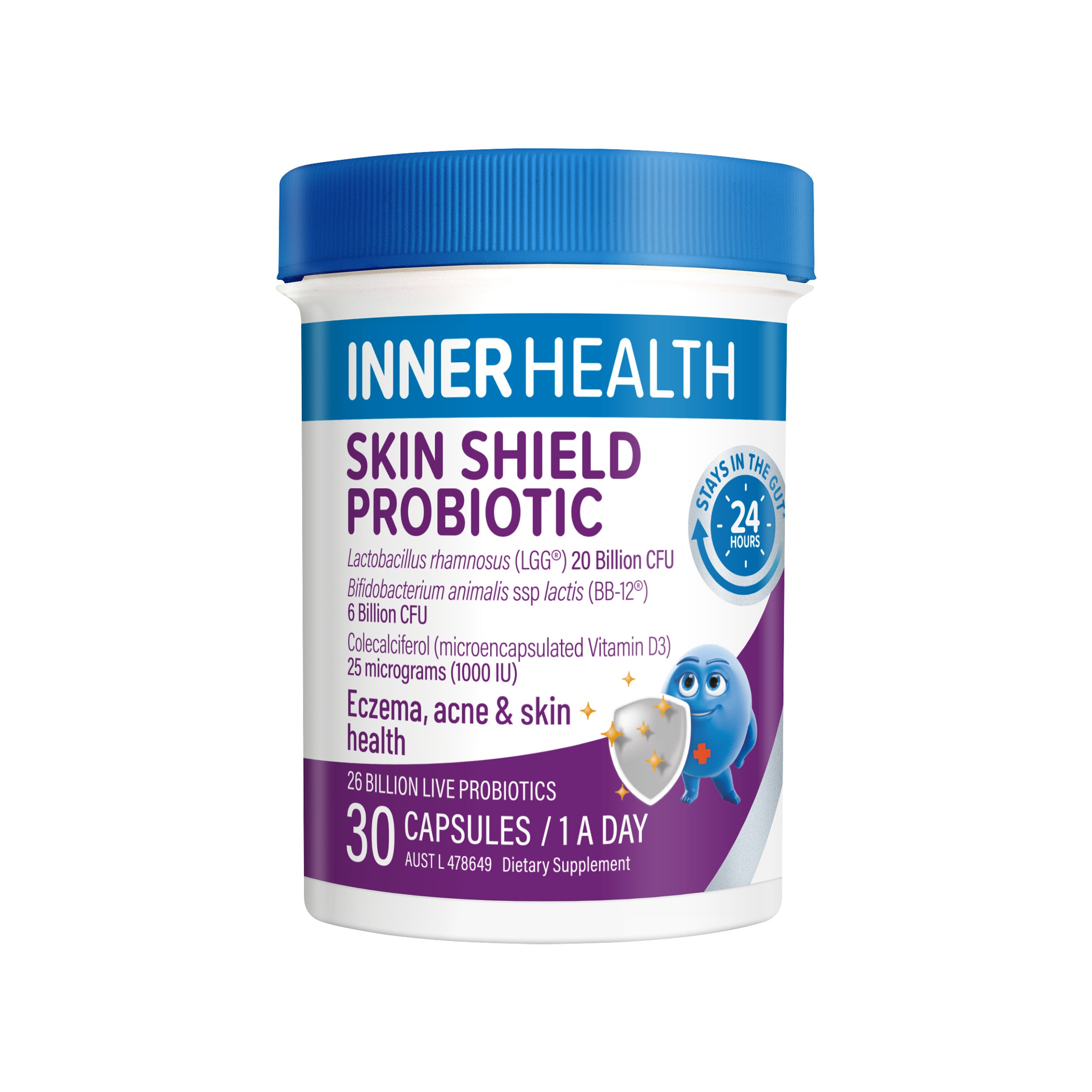 Inner Health Skin Shield Probiotic 30 Capsules – Metagenics